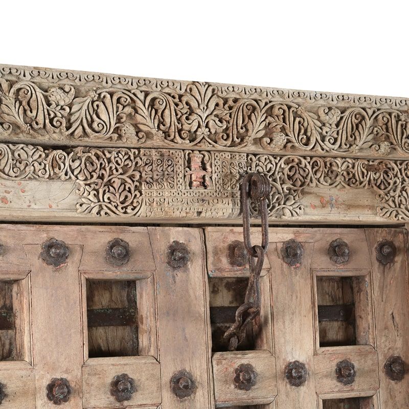 Porte indienne en bois massif 212cm INDIA