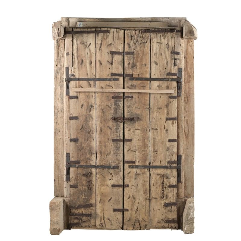 Porte indienne en bois massif 212cm INDIA