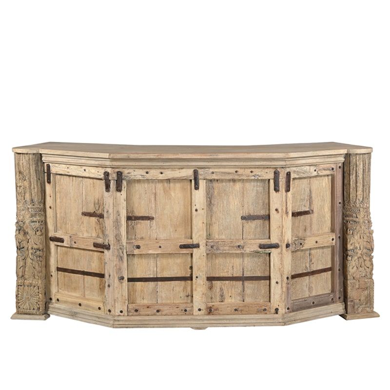 Comptoir de bar en bois massif 210 cm INDIA