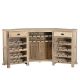 Comptoir de bar en bois massif 210 cm INDIA