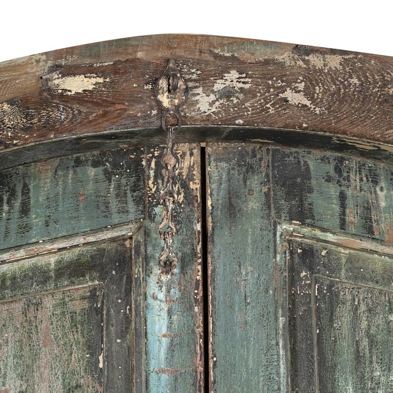 Porte indienne bois massif recyclé 210cm INDIA