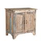 Buffet indien 2 portes bois recyclé 76cm INDIA