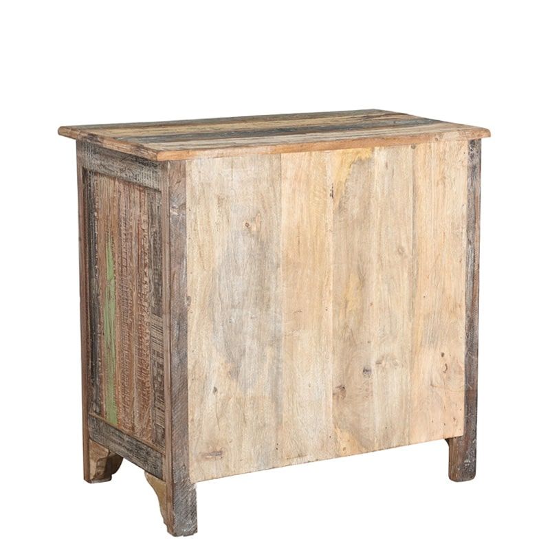 Buffet indien 2 portes bois recyclé 76cm INDIA