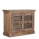 Buffet indien 2 portes bois exotique 118cm INDIA