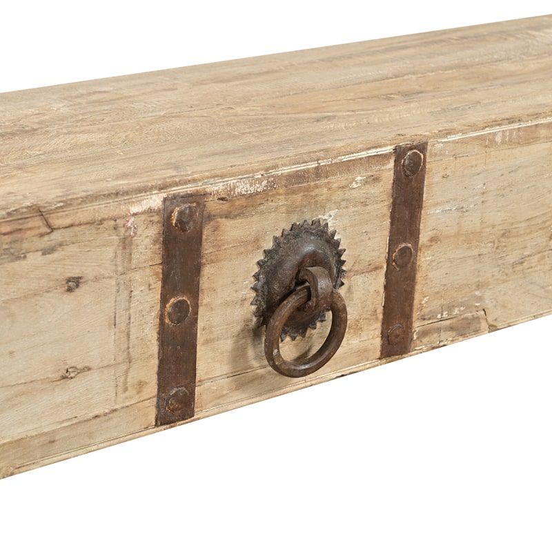 Meuble TV bois exotique 221cm INDIA