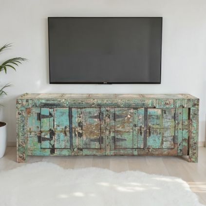 Meuble TV indien bois recyclé 180cm INDIA