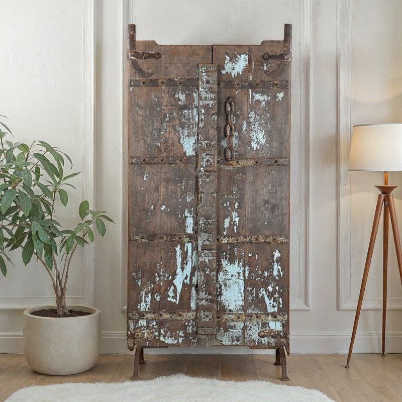 Porte décorative indienne sur pieds 90cm INDIA 