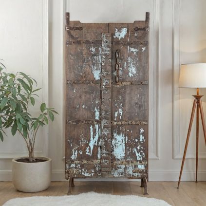 Porte décorative indienne sur pieds 90cm INDIA 