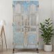 Porte déco indienne bois sculpté 105cm sur pieds INDIA 