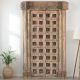 Porte indienne ancienne en bois exotique recyclé 140cm INDIA