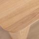 Table chêne massif clair design ELIO rectangulaire