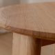 Table basse chêne clair ronde ELIO Ø51cm