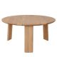 Table basse chêne clair ronde ELIO Ø71cm