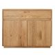 Bahut chêne massif clair et design ELIO 107cm