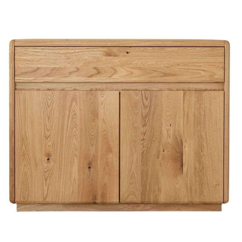 Bahut chêne massif clair et design ELIO 107cm