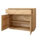 Bahut chêne massif clair et design ELIO 107cm