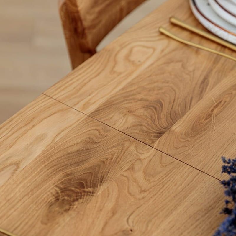 Table chêne clair extensible ELIO rectangulaire