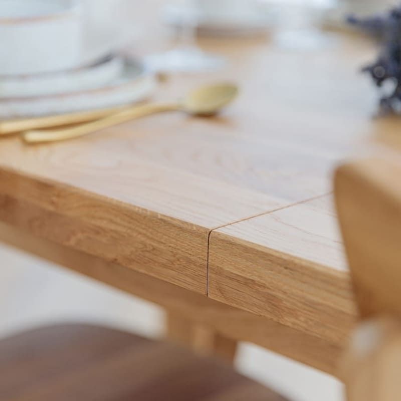 Table chêne clair extensible ELIO rectangulaire