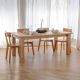Table chêne clair extensible ELIO rectangulaire