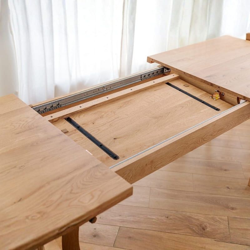 Table chêne clair extensible ELIO rectangulaire