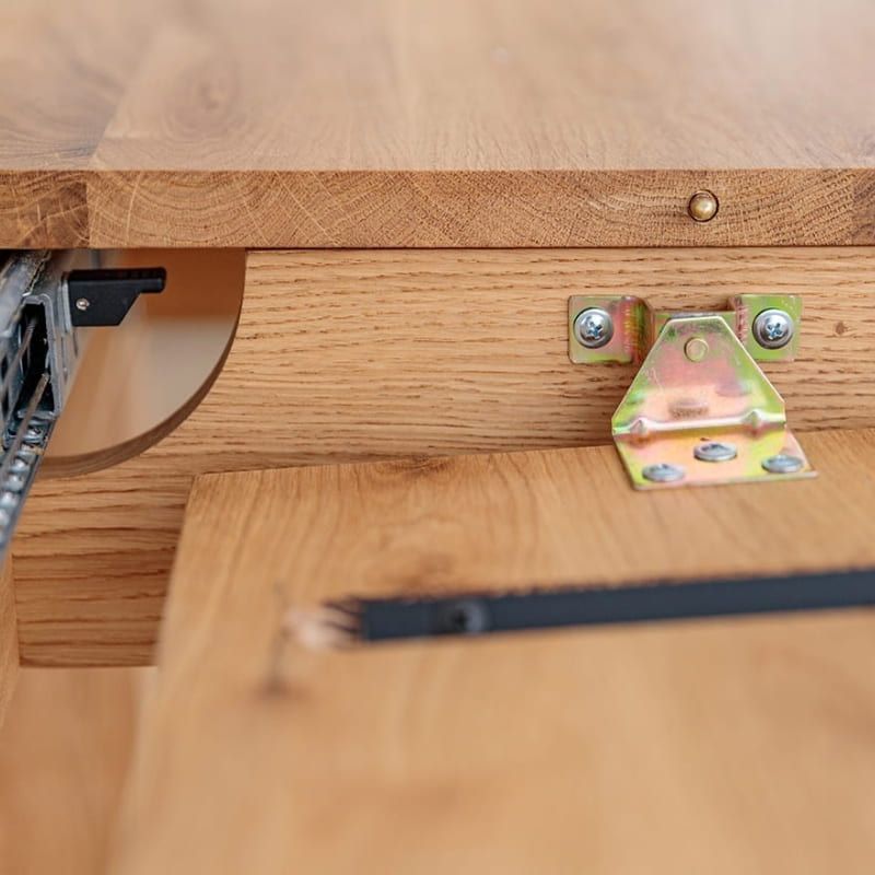 Table chêne clair extensible ELIO rectangulaire