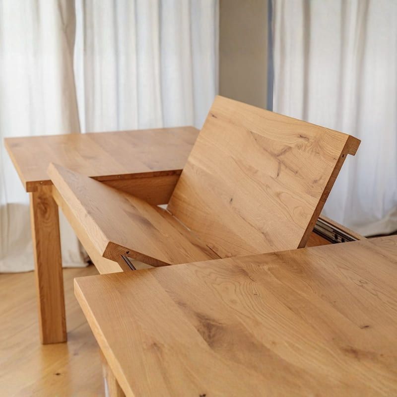 Table chêne clair extensible ELIO rectangulaire