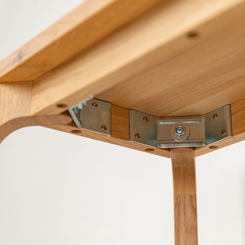 Banc chaussures d'entrée en chêne massif ELIO 83cm