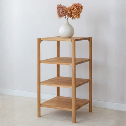 Etagère chêne massif clair et design ELIO h80cm