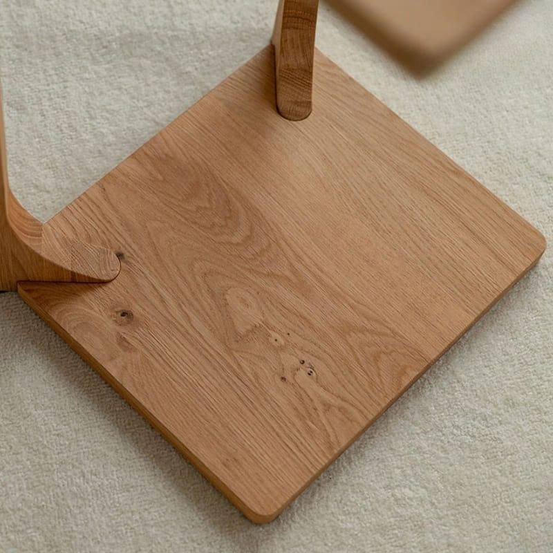 Bout de canapé chêne massif clair et design ELIO 38cm