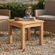 Table basse extérieur teck massif 45cm JATI carrée