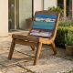 Fauteuil relax bois de bateau recyclé BOATWOOD 60cm