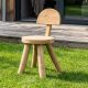 Chaise racine de teck RACINE 40cm 4 pieds
