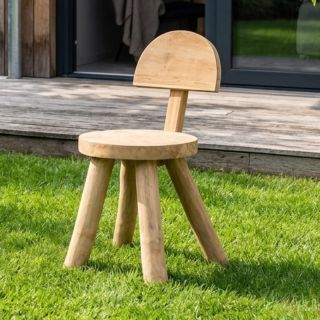 Chaise racine de teck RACINE 40cm 4 pieds