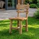 Chaise teck recyclé RUSTIC 45cm