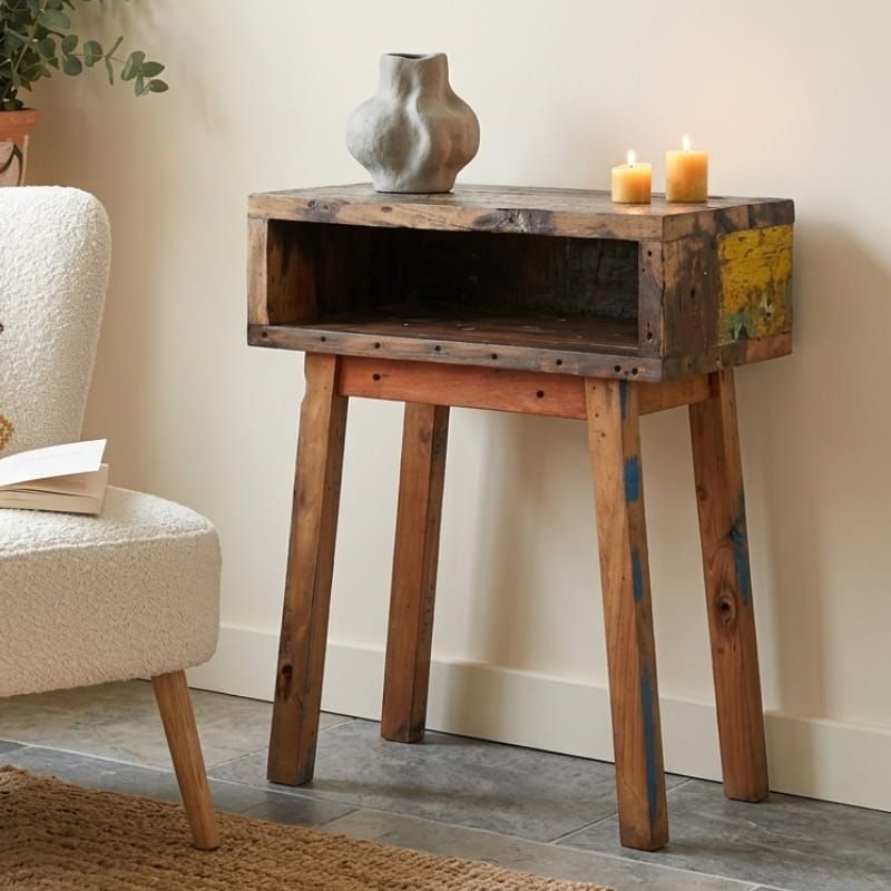 Sellette bois de bateau recyclé BOATWOOD 60cm