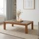 Table basse bois recyclé coloré BOATWOOD 120cm