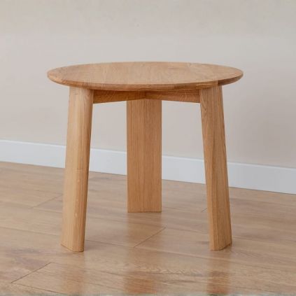 Table basse chêne clair ronde ELIO Ø51cm