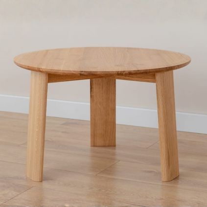 Table basse chêne clair ronde ELIO Ø61cm