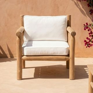 Fauteuil jardin branches de teck BRANCHE 75cm