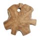 Table basse tranche racine de teck étoile ≈ Ø65cm