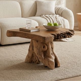 Table basse racine de teck tronc d'arbre RACINE ~80cm