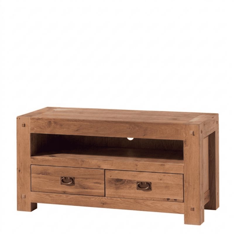 Meuble TV chêne huilé OAKWOOD 120cm