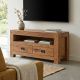 Meuble TV chêne huilé OAKWOOD 120cm
