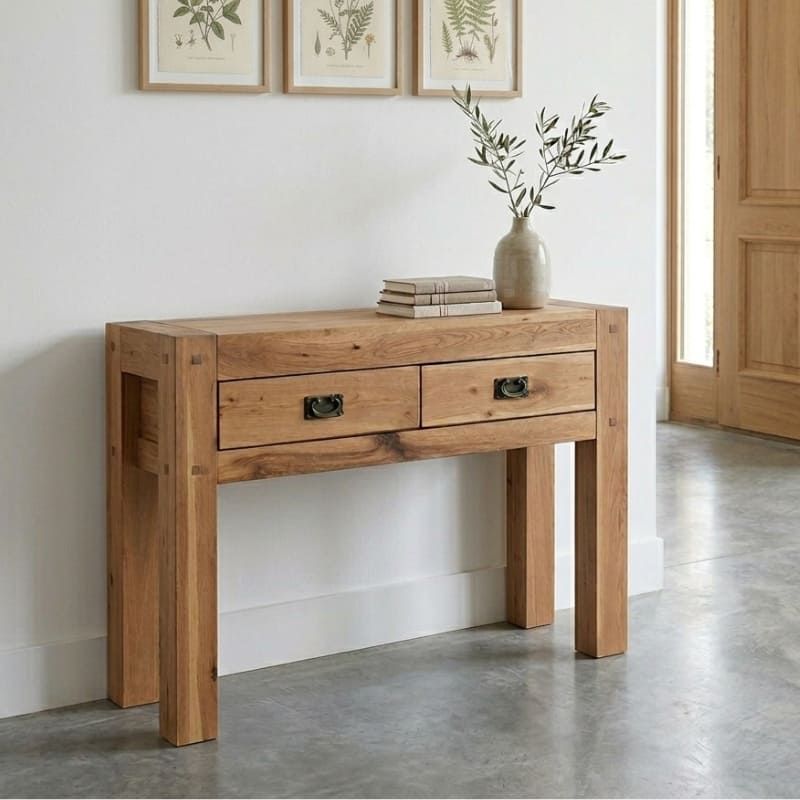 Console chêne huilé OAKWOOD 120cm