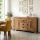 Buffet chêne huilé OAKWOOD 150cm 2 portes