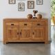 Buffet chêne huilé OAKWOOD 150cm 3 portes