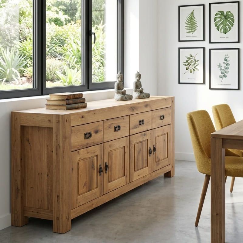 Buffet chêne huilé OAKWOOD 193cm