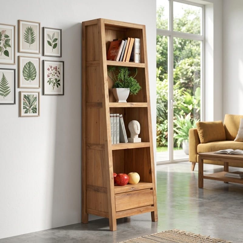 Bibliothèque chêne huilé OAKWOOD 56cm