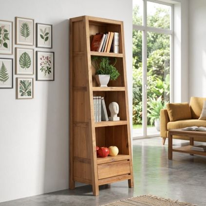 Bibliothèque chêne huilé OAKWOOD 56cm