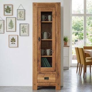 Vitrine chêne huilé OAKWOOD 59cm